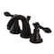 Kingston Brass KB910ACL Widespread Bathroom Faucet with Retail Pop-Up, Matte Black KB910ACL - alternate 1